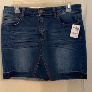 NWT Midrise Jean Skirt